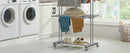 SONGMICS Large Clothes Airer, Foldable Clothes Drying Rack Laundry 4-Tier, Moveable Clothes Horse, 64 x 126 x 172 cm