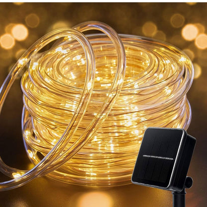 Solar Rope Lights Solar Powered String Lights 40 FT 120 LED's 8 Modes