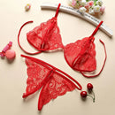 Women's Sexy Lace Lingerie Porno Sex Adult Bodysuit Underwear  Hot Erotic Bra G-string Garter Set See Through Flirting Costumes