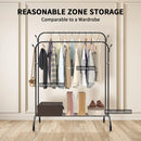 Double Pole Clothes Rack High-capacity Living Room Coat Racks Household Floor Type Hanger Balcony Bedroom Clothes Drying Shelf