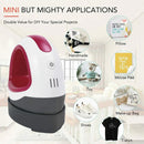 HTVRONT MINI Heat Press Machine Portable Easy Press Iron On HTV Vinyls for Cricut DIY Printing T-shirt Clothes Bags Hats Pads
