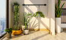 Wall Hanging Clothes Rail Set of 2 Industrial Pipe Metal Coat Hanging Rack Wall Mounted