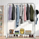 Loefme Clothes Rack Stand Drying Shoes Rack Floor Bedroom Hanging Rack Holder Hat Scarf Handbag Storage Clothes Rack Organizer