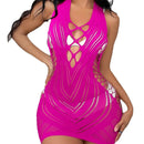 Goddess Lady Night Club Wear Exotic Dresses Sexy Lingerie Erotic Bodydolls Women Sheer Sleepwear Fishnet Chemises Hot Sale Dress