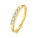 Gold Ring Real Gold Moissanite Stone Luxury Jewelry Certified 18k