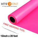 HTVRONT 12"X20ft/30x600cm Heat Transfer Vinyl Roll for T-shirt Garment Craft Heat Press DIY HTV Film For Printing Clothes Cricut