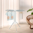 Clothes Drying Rack Anti-Rust Foldable Four-Legged Clothes Drying Rack Simple Cleaning for Balcony/Laundry Room/Terrace