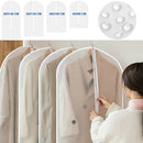 [EU Stock] 5pc Clothes Dust Bag Zipper Clothes Hanging Dust Cover Dress Clothes Suit Coat Storage Bags Transparent Clothing Bag