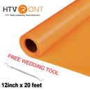HTVRONT 12"X20ft/30x600cm Heat Transfer Vinyl Roll for T-shirt Garment Craft Heat Press DIY HTV Film For Printing Clothes Cricut