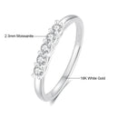 Gold Ring Real Gold Moissanite Stone Luxury Jewelry Certified 18k