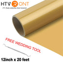 HTVRONT 12"X20ft/30x600cm Heat Transfer Vinyl Roll for T-shirt Garment Craft Heat Press DIY HTV Film For Printing Clothes Cricut