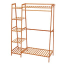 Voltsify Bamboo Bedroom Garment Clothes Rack Brown 110cm &130cm
