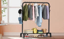 Loefme Clothes Rack Stand Drying Shoes Rack Floor Bedroom Hanging Rack Holder Hat Scarf Handbag Storage Clothes Rack Organizer