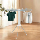 Clothes Drying Rack Anti-Rust Foldable Four-Legged Clothes Drying Rack Simple Cleaning for Balcony/Laundry Room/Terrace