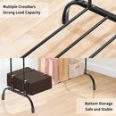 Double Pole Clothes Rack High-capacity Living Room Coat Racks Household Floor Type Hanger Balcony Bedroom Clothes Drying Shelf