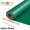 HTVRONT 12"X20ft/30x600cm Heat Transfer Vinyl Roll for T-shirt Garment Craft Heat Press DIY HTV Film For Printing Clothes Cricut
