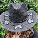 Prism Cowgirl Hat – Rainbow Glow & Sun Protection in One