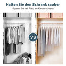 [EU Stock] 5pc Clothes Dust Bag Zipper Clothes Hanging Dust Cover Dress Clothes Suit Coat Storage Bags Transparent Clothing Bag
