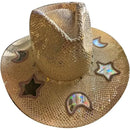Prism Cowgirl Hat – Rainbow Glow & Sun Protection in One