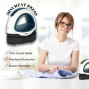 HTVRONT MINI Heat Press Machine Portable Easy Press Iron On HTV Vinyls for Cricut DIY Printing T-shirt Clothes Bags Hats Pads