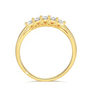 Gold Ring Real Gold Moissanite Stone Luxury Jewelry Certified 18k