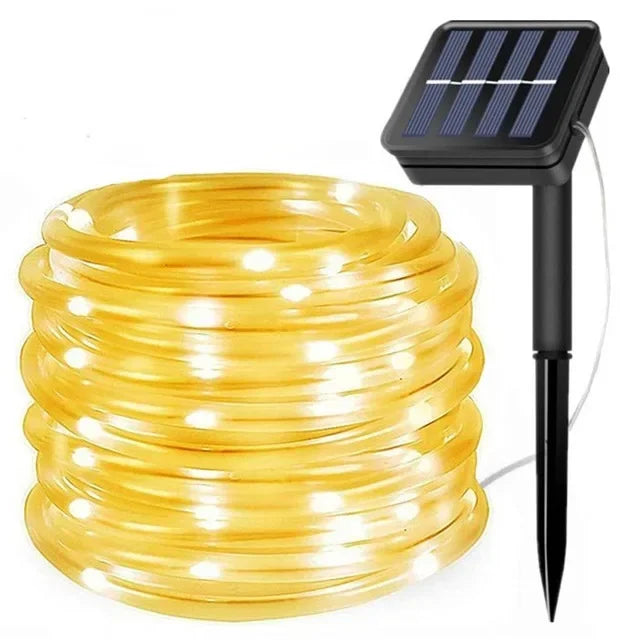 Solar Rope Lights Solar Powered String Lights 40 FT 120 LED's 8 Modes