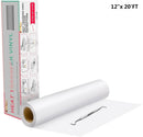 HTVRONT 12"X20ft/30x600cm Heat Transfer Vinyl Roll for T-shirt Garment Craft Heat Press DIY HTV Film For Printing Clothes Cricut
