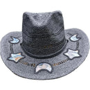 Prism Cowgirl Hat – Rainbow Glow & Sun Protection in One