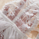 Ladies' Transparent Fashion Pornographic Teddy Clothing Doll Beautiful Lace Black Dress Sexy Underwear Without Covering Pajamas