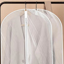 [EU Stock] 5pc Clothes Dust Bag Zipper Clothes Hanging Dust Cover Dress Clothes Suit Coat Storage Bags Transparent Clothing Bag