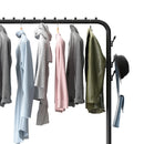 Loefme Clothes Rack Stand Drying Shoes Rack Floor Bedroom Hanging Rack Holder Hat Scarf Handbag Storage Clothes Rack Organizer