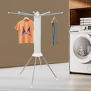 Clothes Drying Rack Anti-Rust Foldable Four-Legged Clothes Drying Rack Simple Cleaning for Balcony/Laundry Room/Terrace