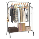 Double Pole Clothes Rack High-capacity Living Room Coat Racks Household Floor Type Hanger Balcony Bedroom Clothes Drying Shelf