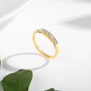 Gold Ring Real Gold Moissanite Stone Luxury Jewelry Certified 18k