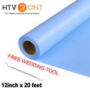 HTVRONT 12"X20ft/30x600cm Heat Transfer Vinyl Roll for T-shirt Garment Craft Heat Press DIY HTV Film For Printing Clothes Cricut