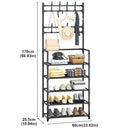 Clothes Hat Hangers Shoe Rack Multi-ayer Shoe Rack Simple Floor Shoes and Hat Racks Load-bearing Living Room Organizer Shelf