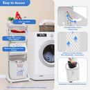 Bathroom Clothes Storage Laundry Hamper Basket Sorter Organizer Shelf Rolling Cart Laundry Modern Minimalist White Baskets