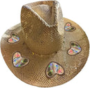 Prism Cowgirl Hat – Rainbow Glow & Sun Protection in One