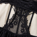 Ladies' Transparent Fashion Pornographic Teddy Clothing Doll Beautiful Lace Black Dress Sexy Underwear Without Covering Pajamas