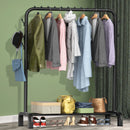 Loefme Clothes Rack Stand Drying Shoes Rack Floor Bedroom Hanging Rack Holder Hat Scarf Handbag Storage Clothes Rack Organizer