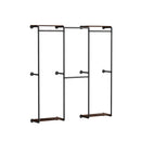 Wisfor Industrial Pipe Clothing Rack, Wall Mounted Clothing Rack for Hanging Clothes,L Shape Corner Clothes Rack