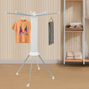 Clothes Drying Rack Anti-Rust Foldable Four-Legged Clothes Drying Rack Simple Cleaning for Balcony/Laundry Room/Terrace