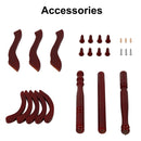 Wooden Coat Rack Stand Height Adjustable Hall Tree Entryway Clothes Rail