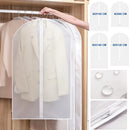 [EU Stock] 5pc Clothes Dust Bag Zipper Clothes Hanging Dust Cover Dress Clothes Suit Coat Storage Bags Transparent Clothing Bag