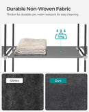 SONGMICS Clothes Wardrobe, Portable Closet, 2 Hanging Rails, Shelves, and 4 Side Pockets, Large Capacity for Living Room