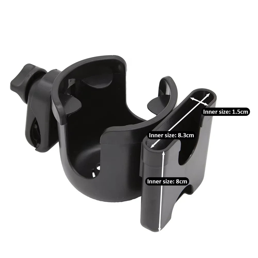 🍼 Hands-Free Stroller Organizer – Phone + Cup Combo