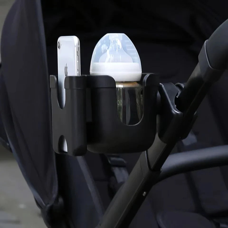 🍼 Hands-Free Stroller Organizer – Phone + Cup Combo