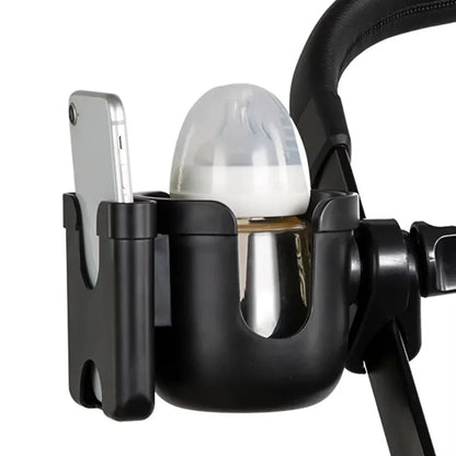🍼 Hands-Free Stroller Organizer – Phone + Cup Combo