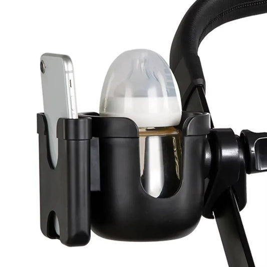 🍼 Hands-Free Stroller Organizer – Phone + Cup Combo